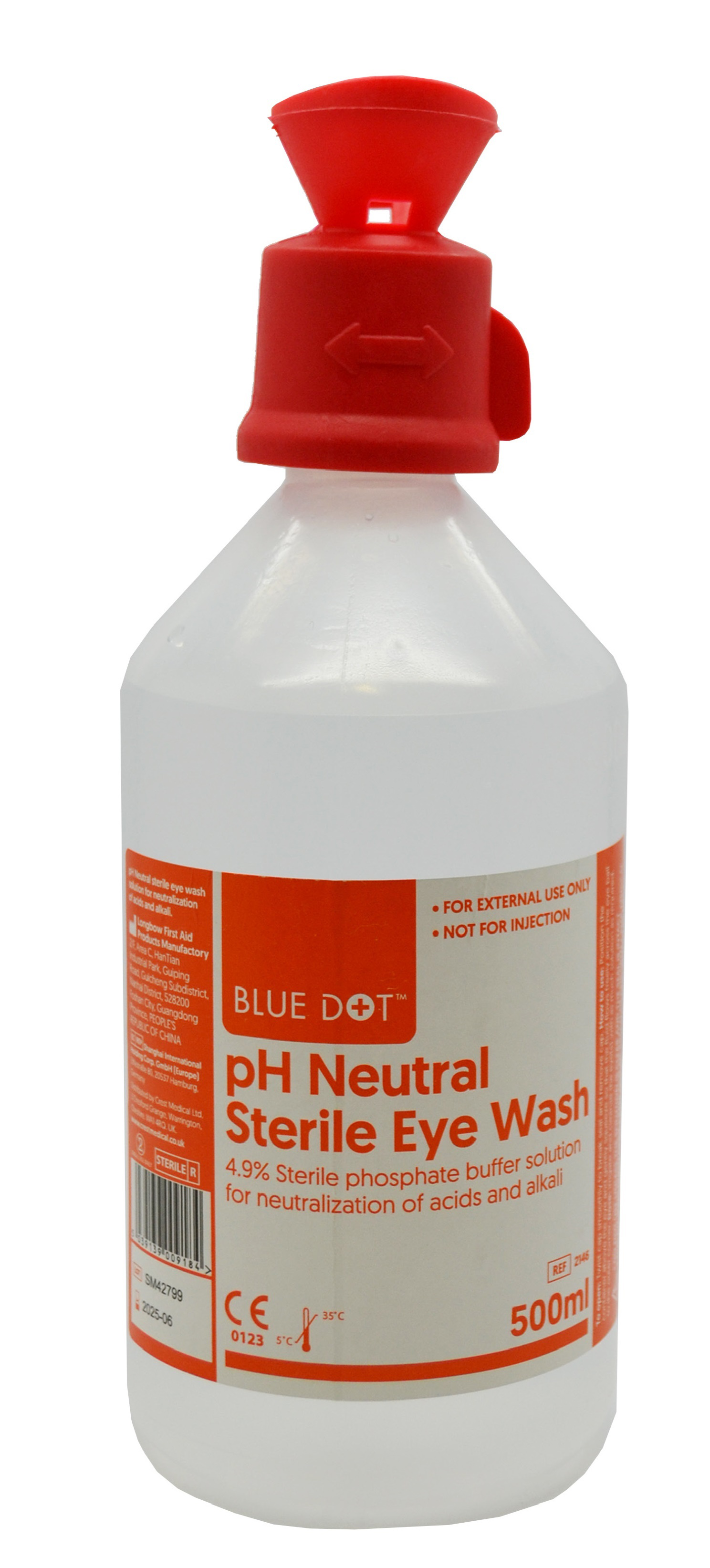 500ml Blue Dot BUFFER Eye Wash Solution - EyeCare and Wound Wash - Our  Products