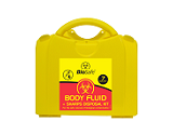Body fluid clean-up kits, Disinfectants etc.