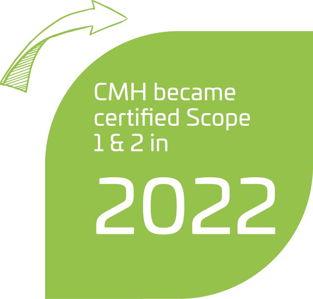 CMH became certified scope 1 & 2 2022